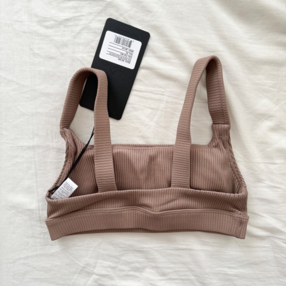 LOSANO Renew Rib Square Neck Bra Pine Bark XS - Picture 4 of 5